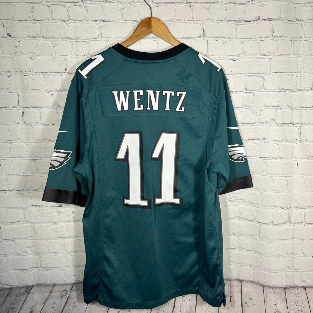 Nike NFL Philadelphia Eagles‎ Carson Wentz 11 Jersey Mens Large Green 445591-1/2